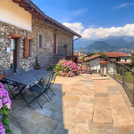 La Volta - Lake Como Heritage Home In Molino Maufet Watermill - Patio On The Garden 科利科 外观 照片
