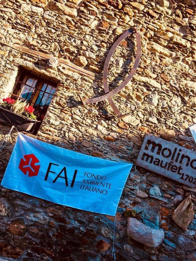 La Volta - Lake Como Heritage Home In Molino Maufet Watermill - Patio On The Garden 科利科 外观 照片