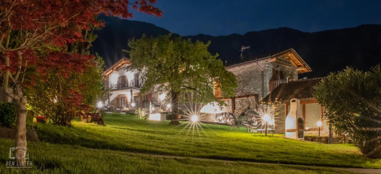 La Volta - Lake Como Heritage Home In Molino Maufet Watermill - Patio On The Garden 科利科 外观 照片