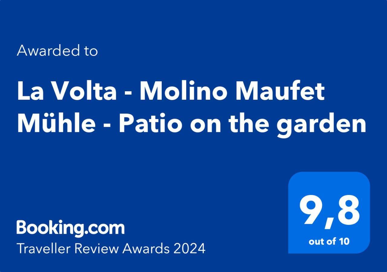 La Volta - Lake Como Heritage Home In Molino Maufet Watermill - Patio On The Garden 科利科 外观 照片